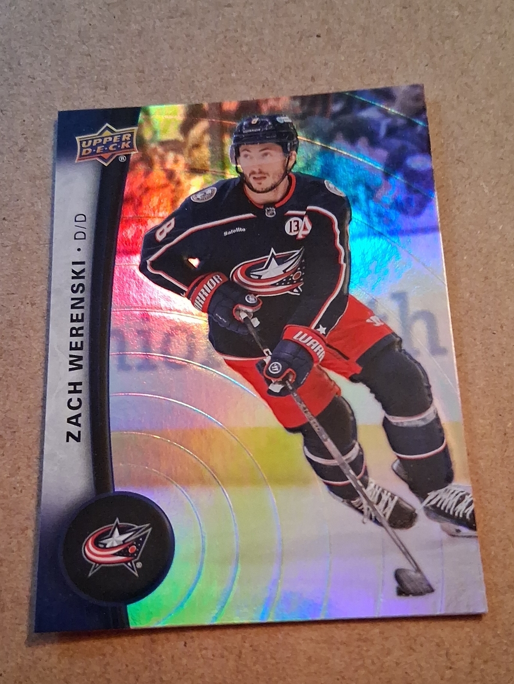 Zach Werenski Columbus Blue Jackets NHL Hockey Trading Cards